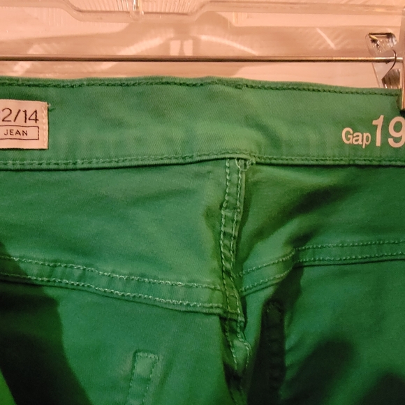 Gap green skinny jeans, size 14 - Picture 2 of 3
